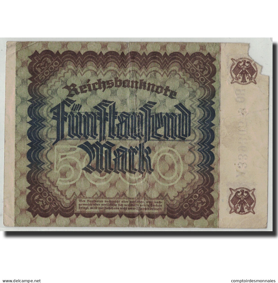 Billet, Allemagne, 5000 Mark, 1922, 1922-12-02, KM:81e, TB - 5000 Mark