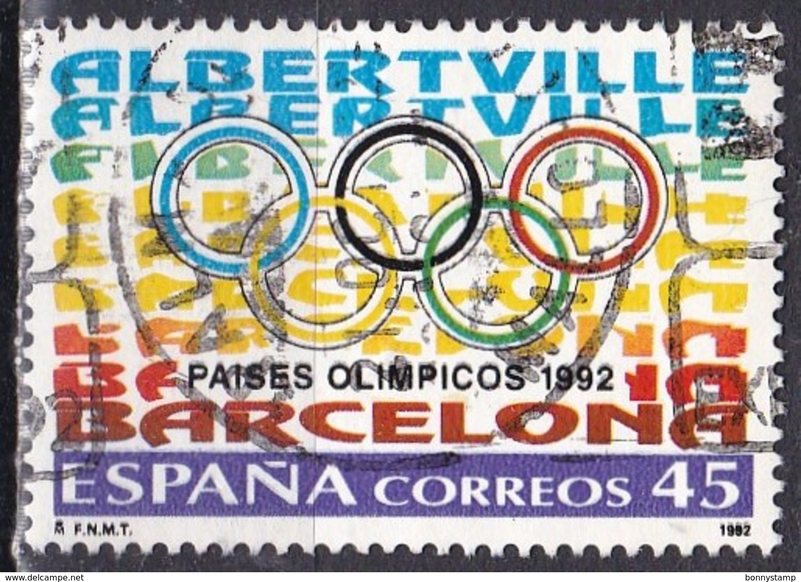 Spagna, 1992 - 45p Winter & Summer Olympics - Nr.2683 Usato° - Usati