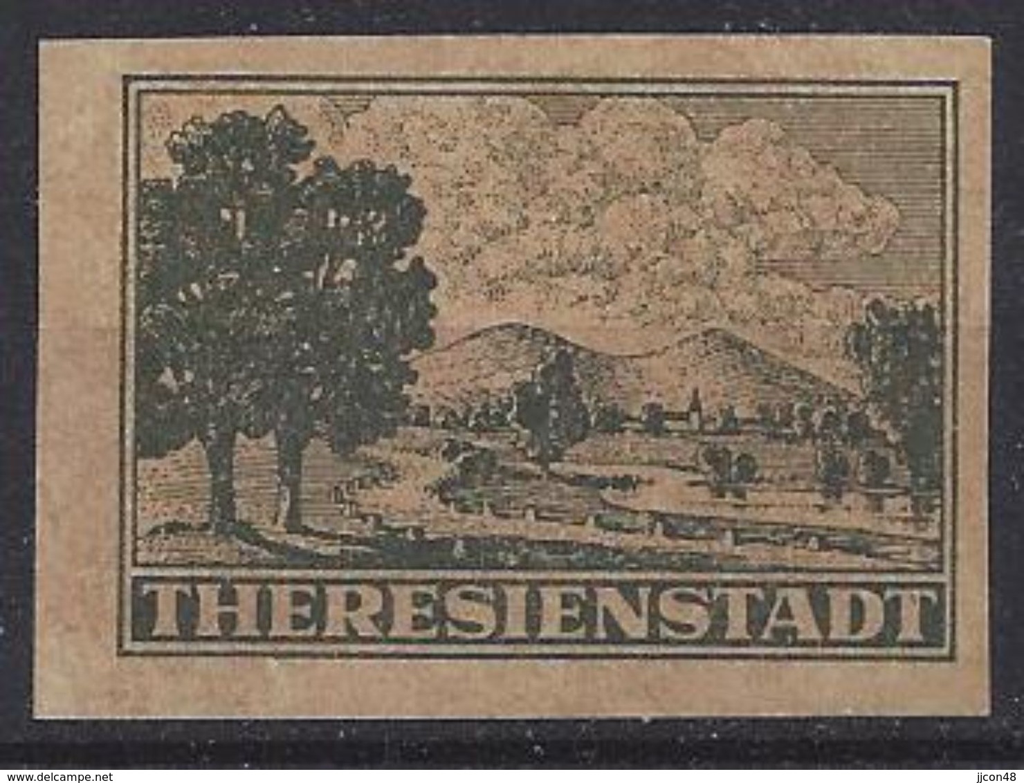 Germany 1943 B+Theresienstadt (*) Mi.1 - Unused Stamps