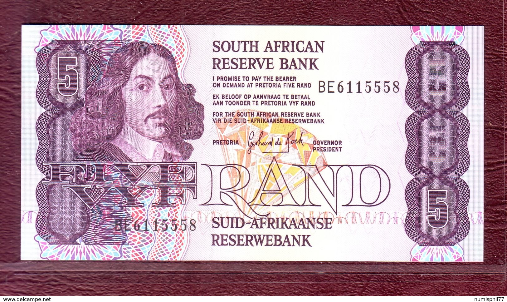 AFRIQUE DU SUD - 5 Rand - Jan Van Riebeek -  (1981/89) - P.119c - Afrique Du Sud