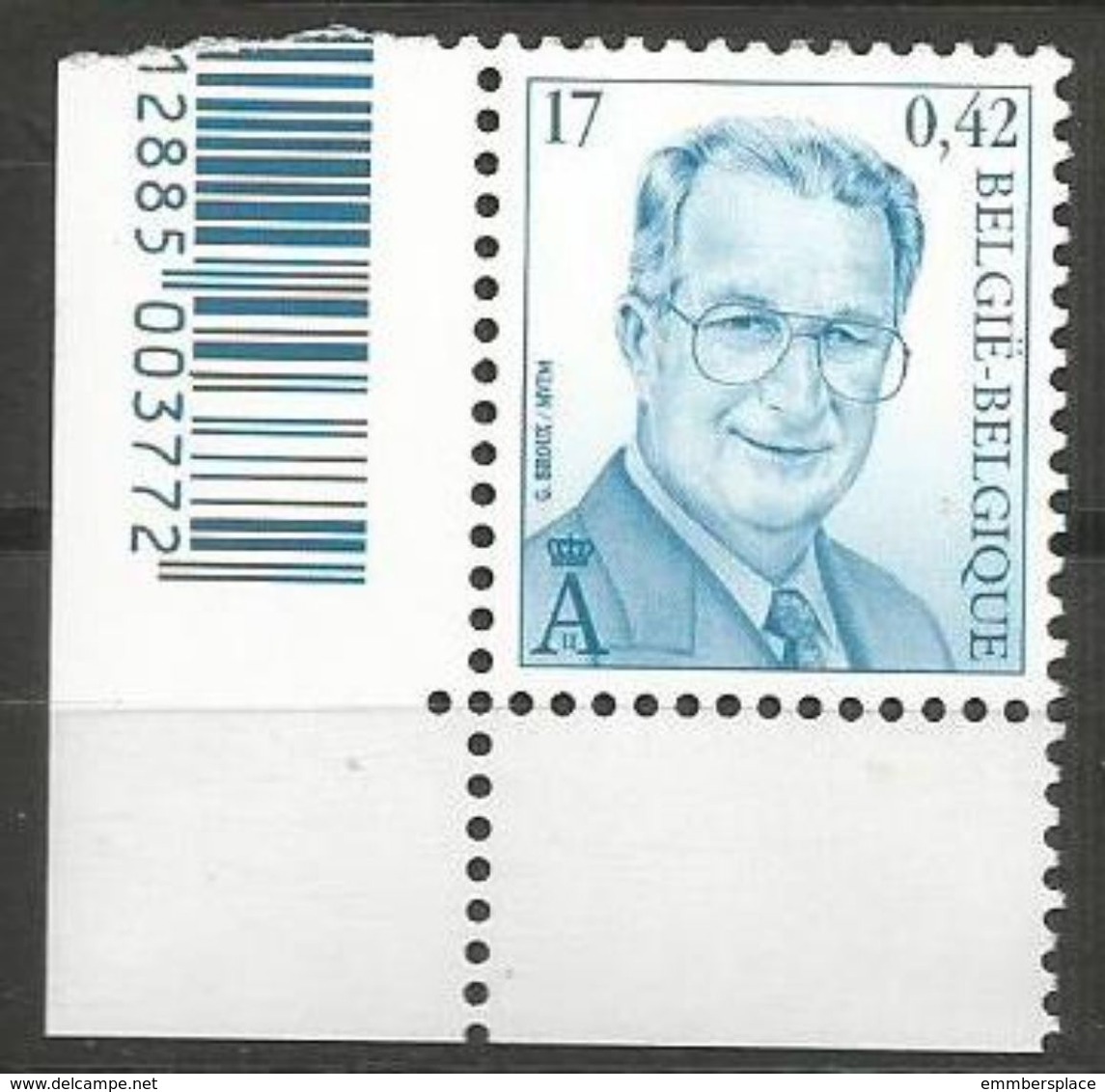 Belgium - 2000 King Albert II MNH **    Sc 1753 - Unused Stamps