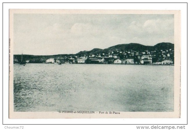 975 001, St-Pierre-et-Miquelon, Ed Agence Générale Des Colonies, Port De St-Pierre - Saint-Pierre-et-Miquelon