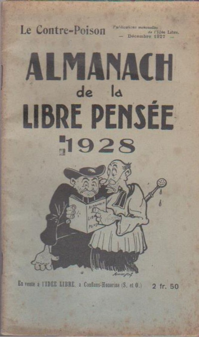 ALMANACH DE LA LIBRE PENSÉE 1928 - Other & Unclassified