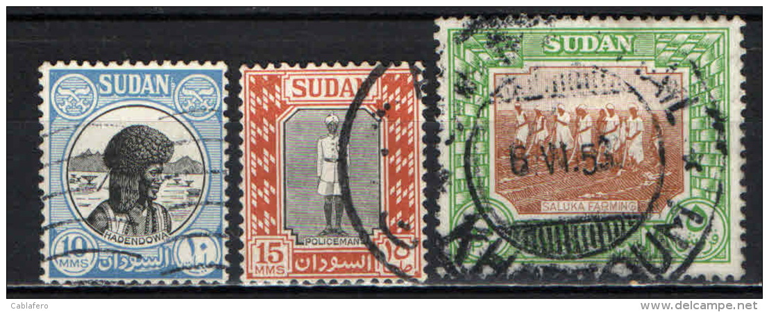 SUDAN - 1951 - IMMAGINI DEL SUDAN - USATI - Sudan (1954-...)