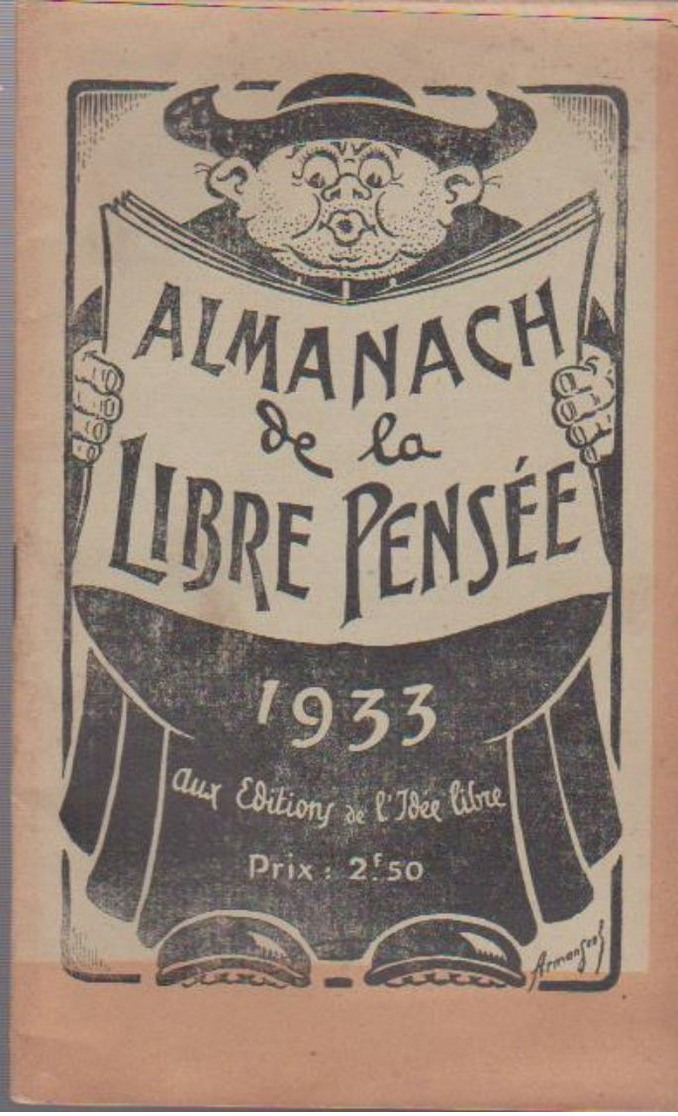 ALMANACH DE LA LIBRE PENSÉE 1933 - Other & Unclassified