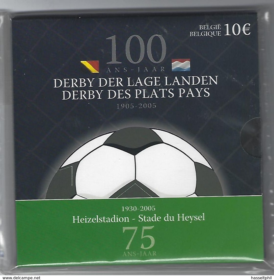 BELGIE -BELGIQUE EUROMUNT 10 Euro 2005  - 100 Jaar Derby Der Lage Landen - Belgium