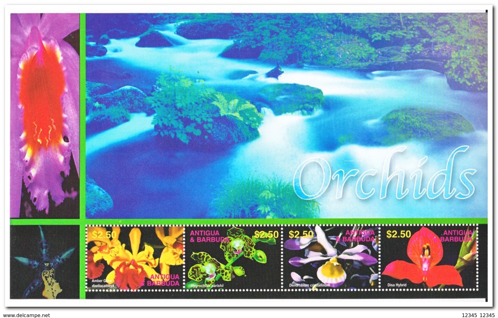 Antigua & Barbuda 2003, Postfris MNH, Flowers, Orchids - Antigua En Barbuda (1981-...)