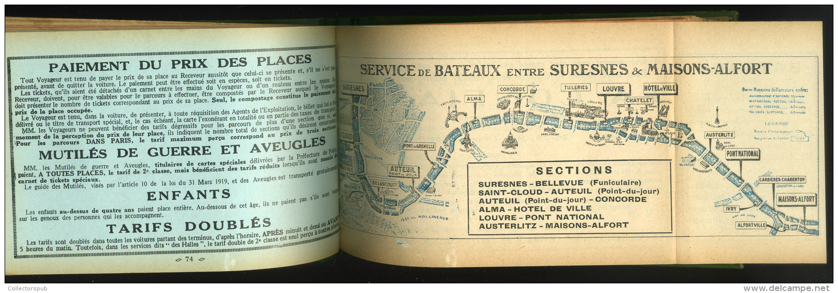 FRANCE  Autobus, Tramways Bateaux, Vintage Guide Officiel, 260 Pp , Good Condition - Non Classés