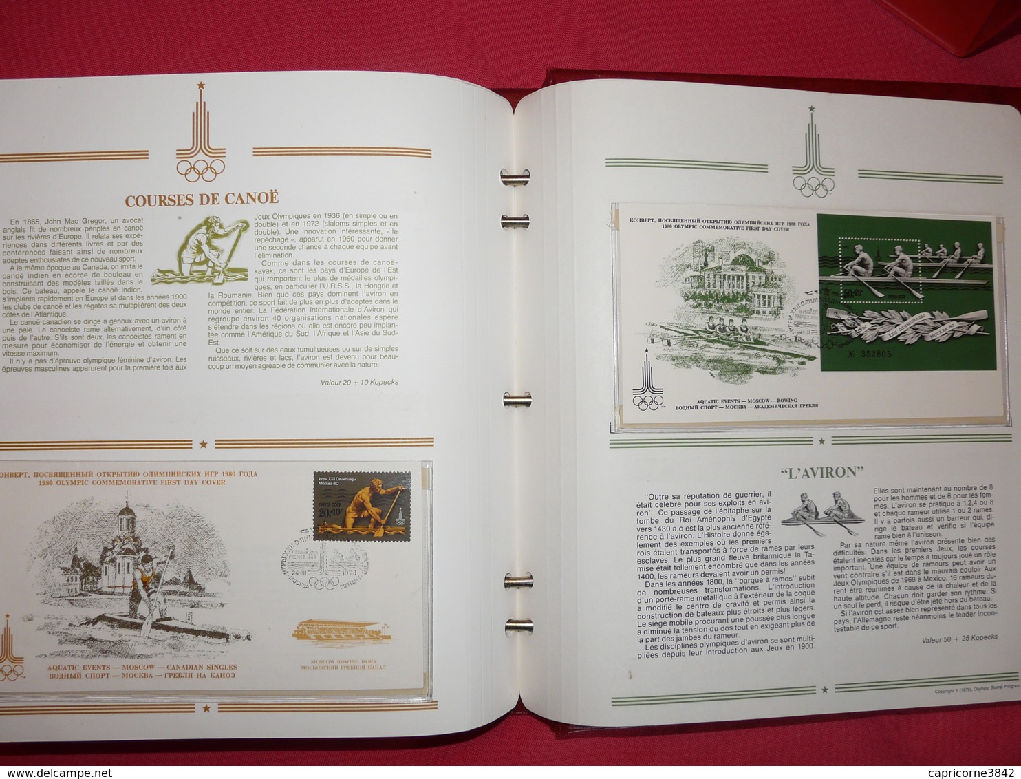 Album des "Jeux Olympiques de MOSCOU 1980" complet.