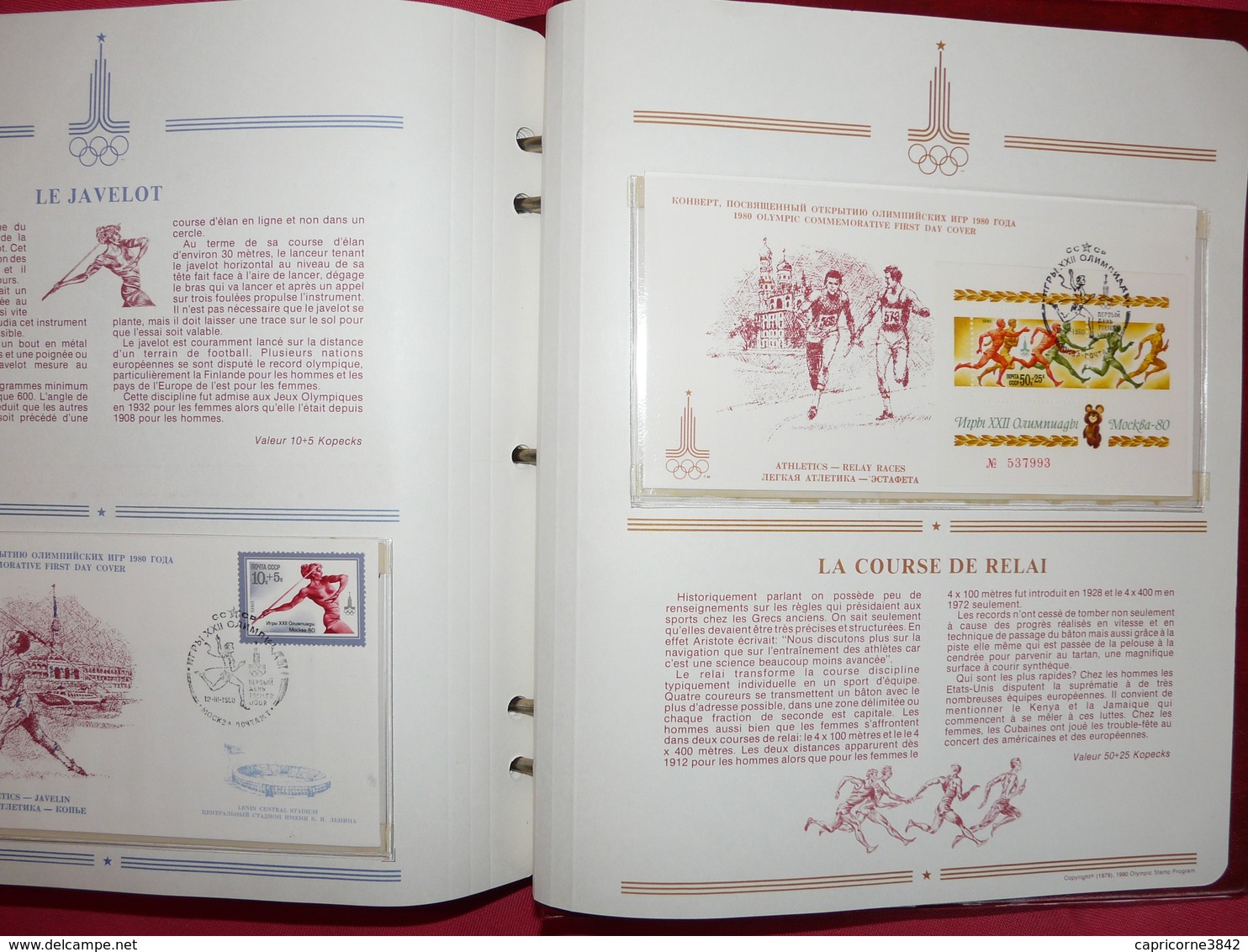 Album des "Jeux Olympiques de MOSCOU 1980" complet.