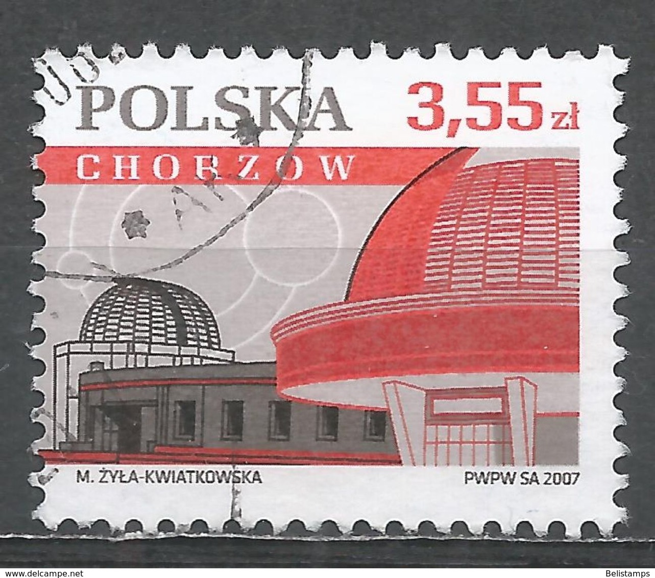 Poland 2007. Scott  #3864 (U) Nicolaus Copernicus Planetarium, Chorzow  *Complete Issue* - Oblitérés