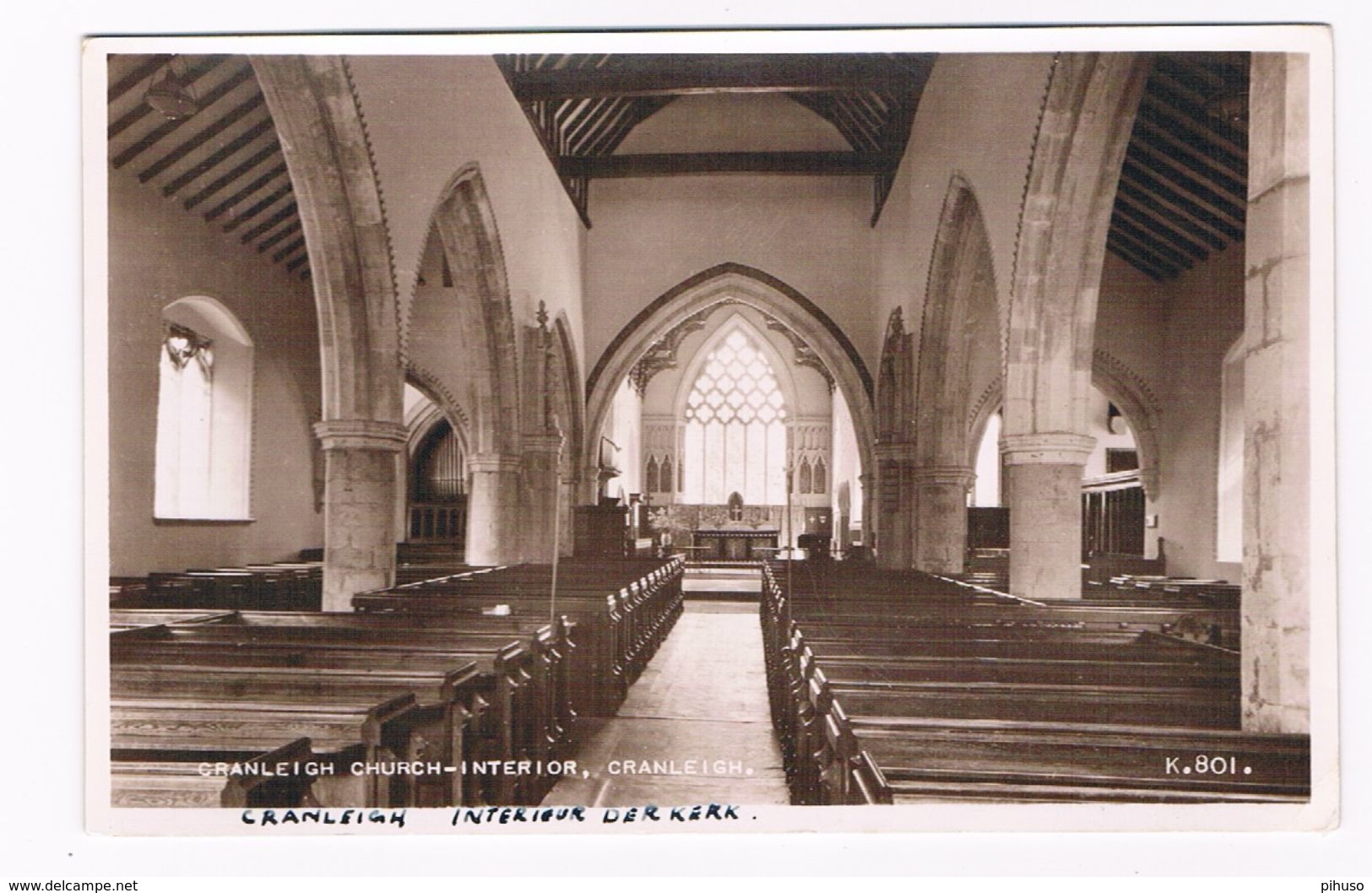 UK-2838   CRANLEIGH : Church-Interior - Surrey