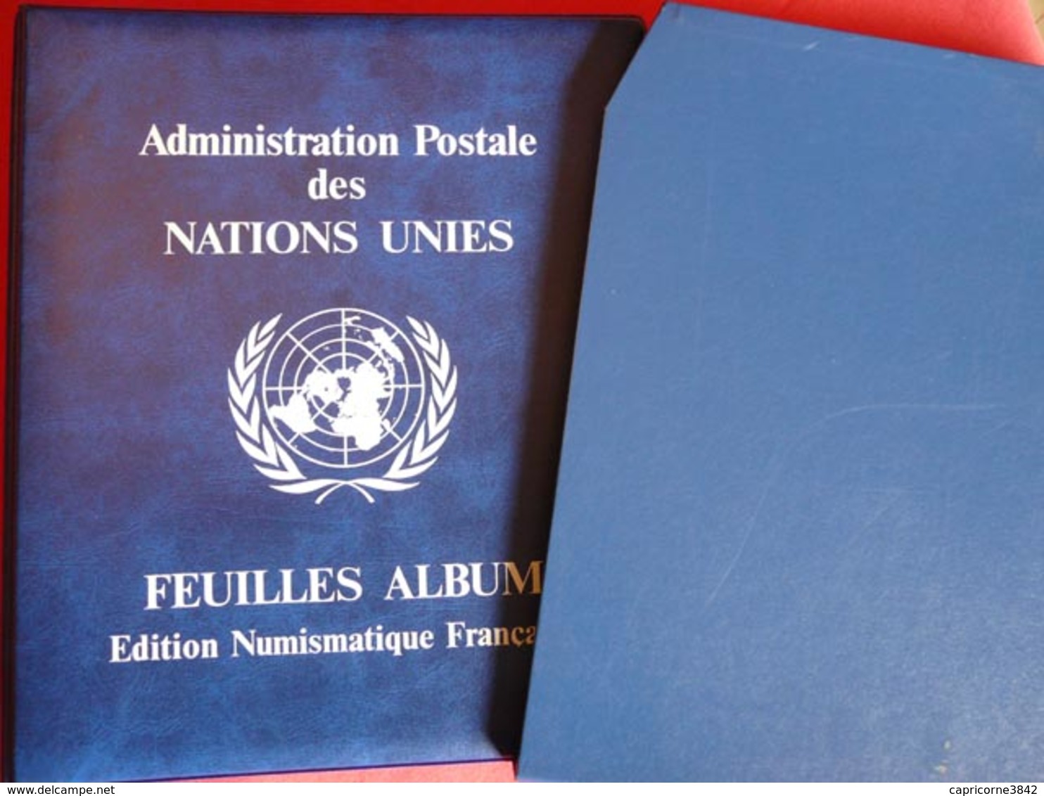 Album De L'Administration Postale Des Nations Unies - Avril 1981 à Janvier 1982 - Collections (en Albums)