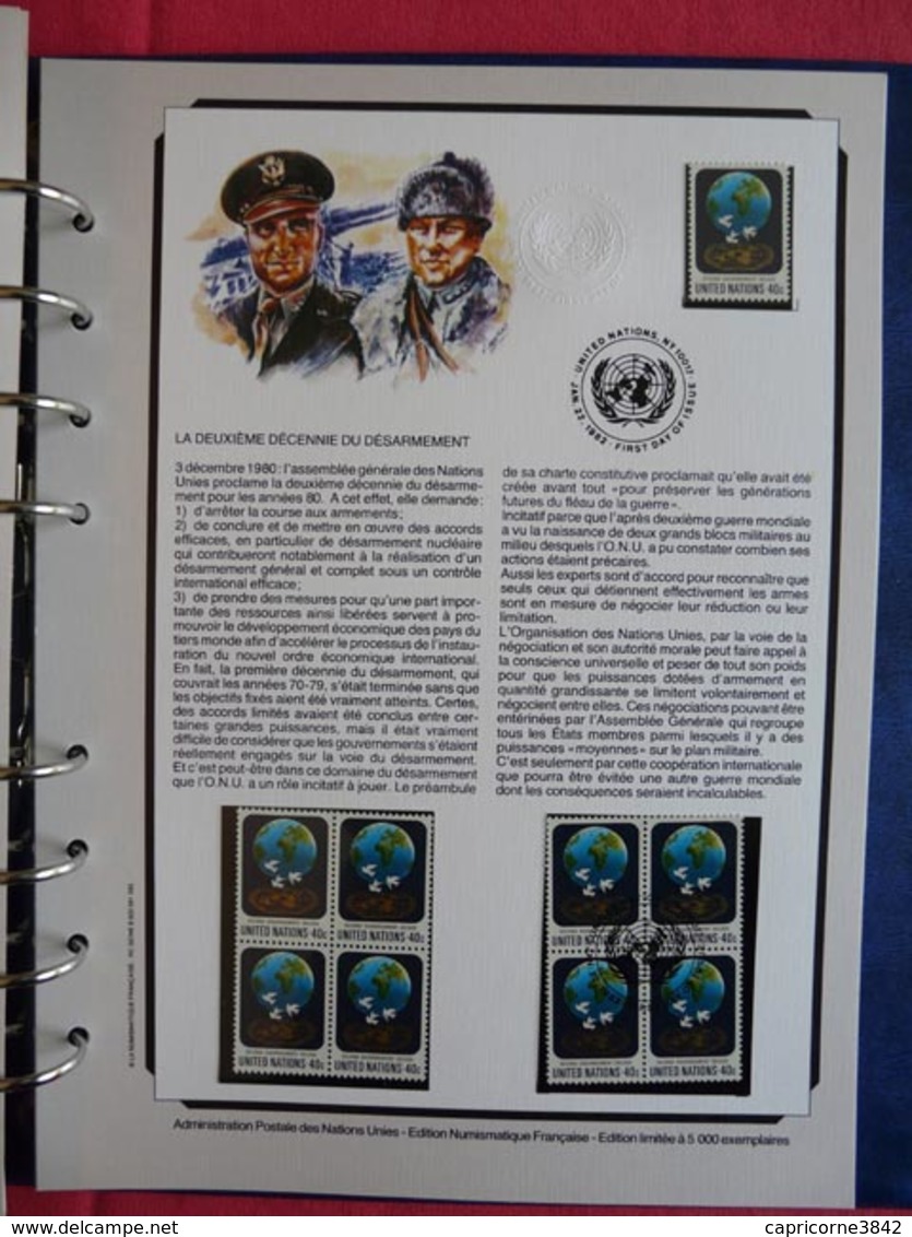 album de l'Administration Postale des Nations Unies - Avril 1981 à janvier 1982