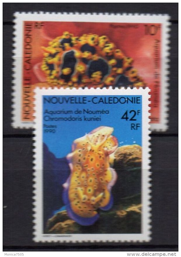 NOUVELLE-CALEDONIE ( POSTE ) : Y&amp;T N°  594/595  TIMBRES  NEUFS  SANS  TRACE  DE  CHARNIERE , A  VOIR . - Unused Stamps