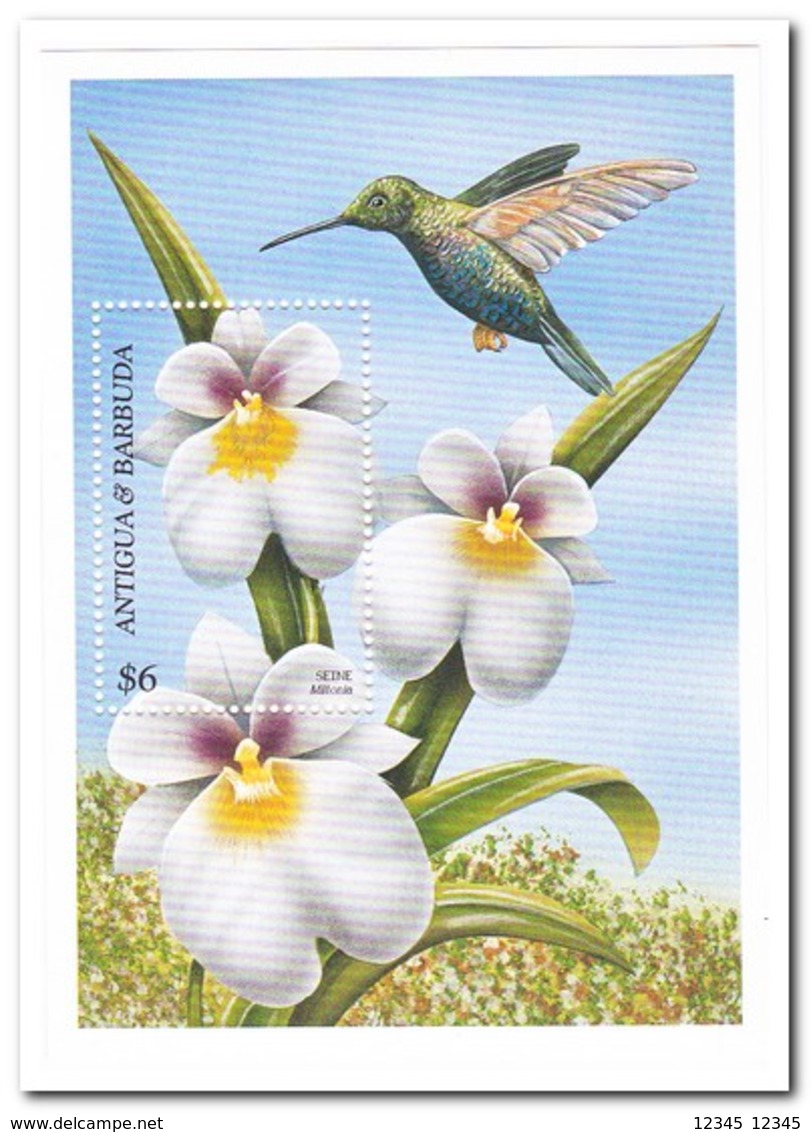 Antigua & Barbuda 1997, Postfris MNH, Flowers, Birds - Antigua En Barbuda (1981-...)