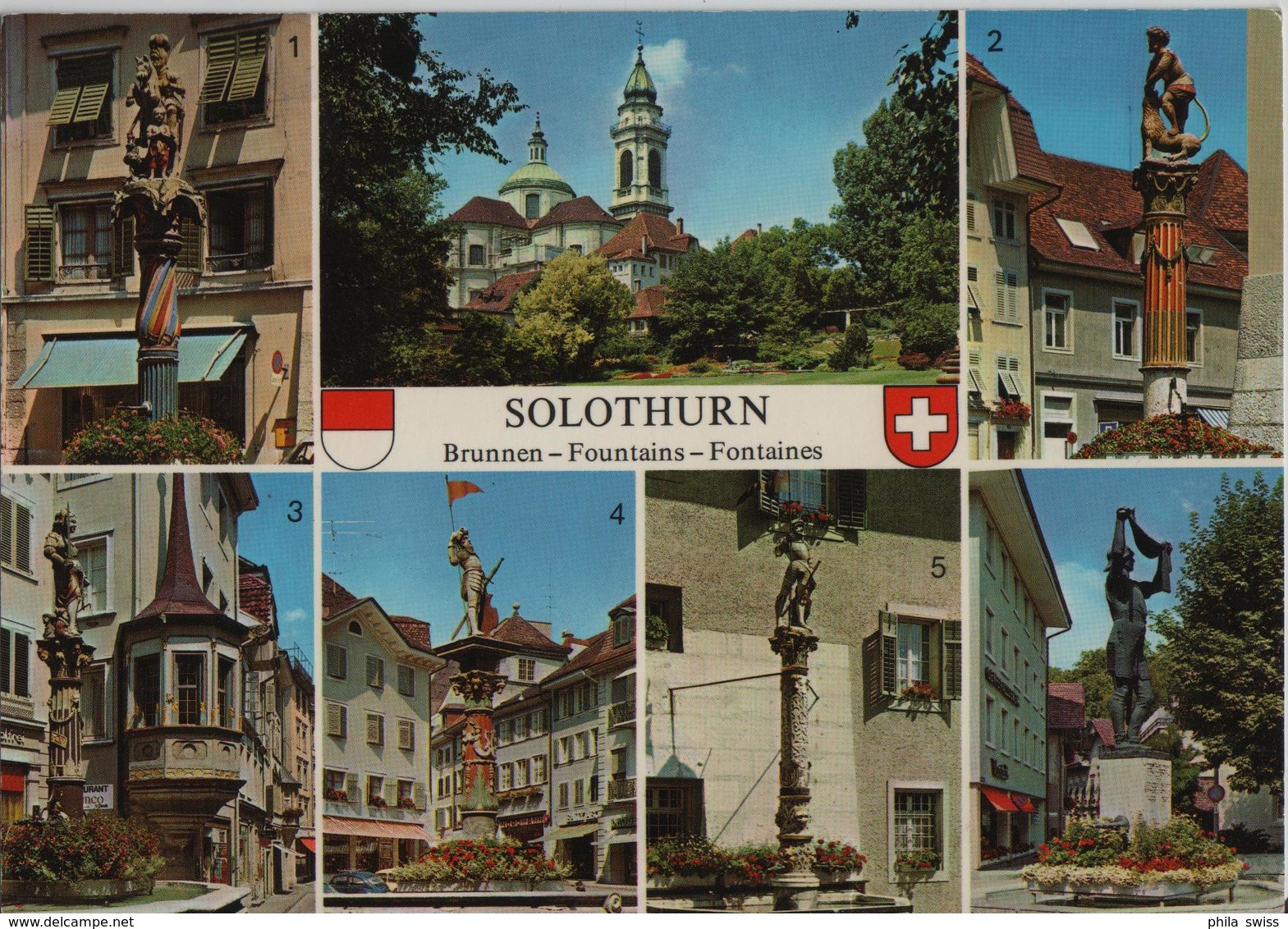 Solothurn - Brunnen Fountains Fontaines - Stempel: Langendorf - Autres & Non Classés