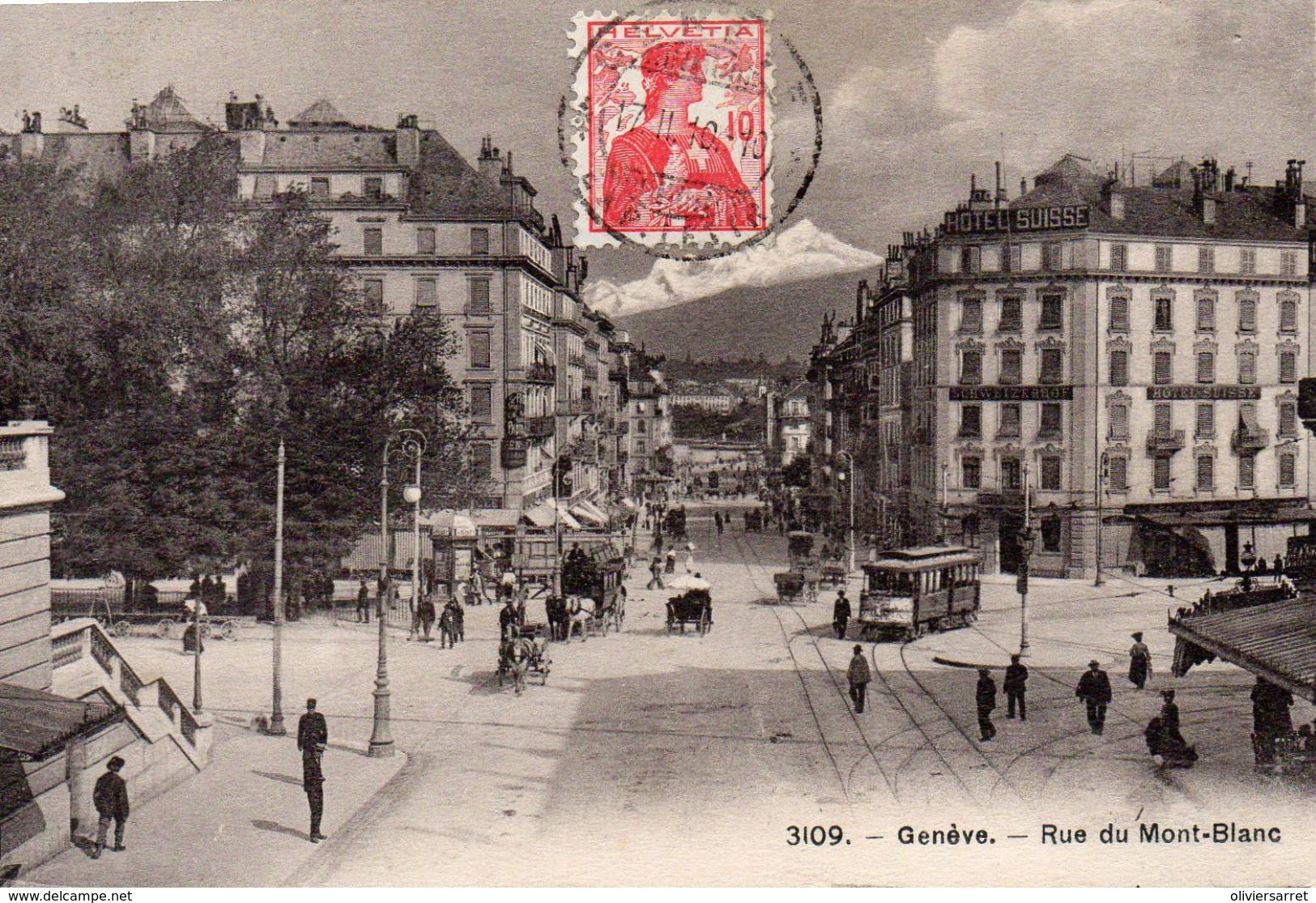 Suisse  Geneve Rue Du Mont Blanc - Genève