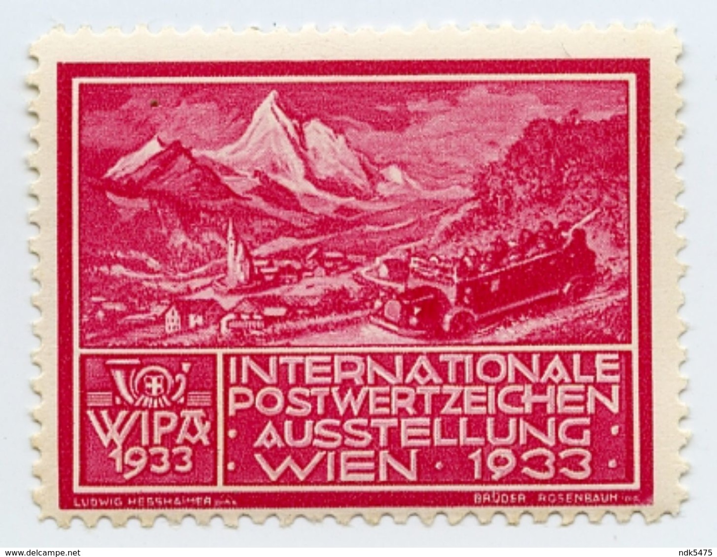 CINDERELLA : AUSTRIA : WIEN, WIPA 1933 - Cinderellas