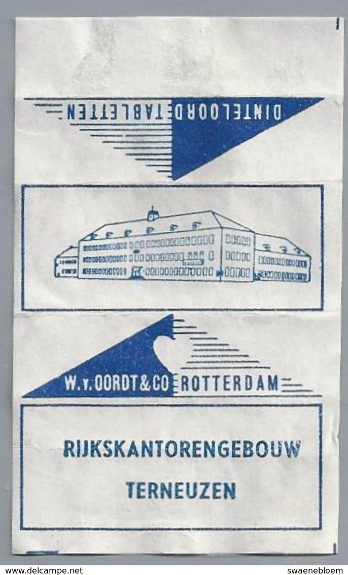 Suikerwikkel - TERNEUZEN. RIJKSKANTORENGEBOUW. Oordt & Co Rotterdam - Dinteloord Tabletten - Suiker