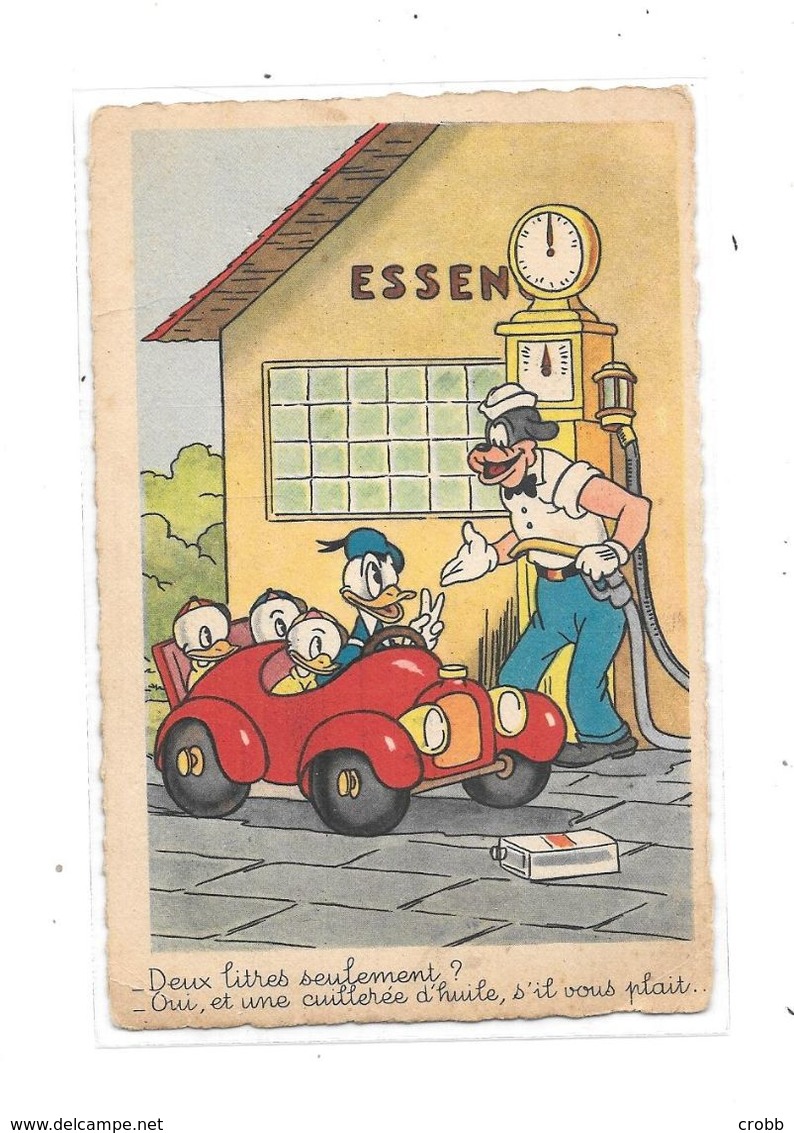 10489 - CPA WALT DISNEY, Mickey Mouse, Garage Automobile, Pompe à Essence, - Autres & Non Classés