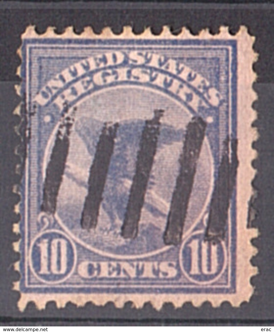 Etats-Unis - 1911 - Timbre Pour Recommandés N° 2 - Aigle - Espressi & Raccomandate