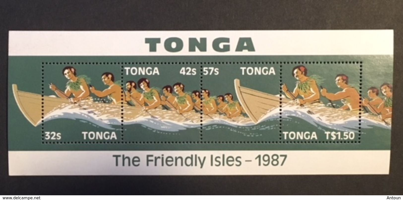 Tonga 1987 1st Inter-Island Canon Race - Tonga (1970-...)