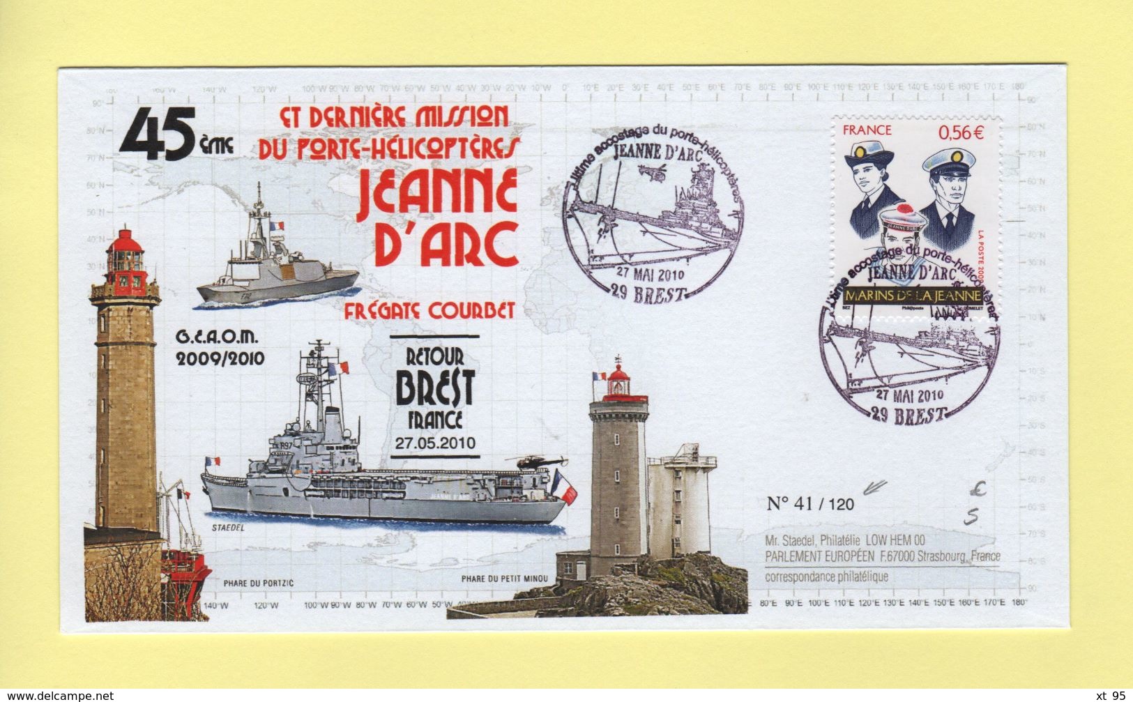 Jeanne D Arc - 45e Et Derniere Mission Du Porte Helicoptere - Tirage 120 Exemplaires - 1961-....