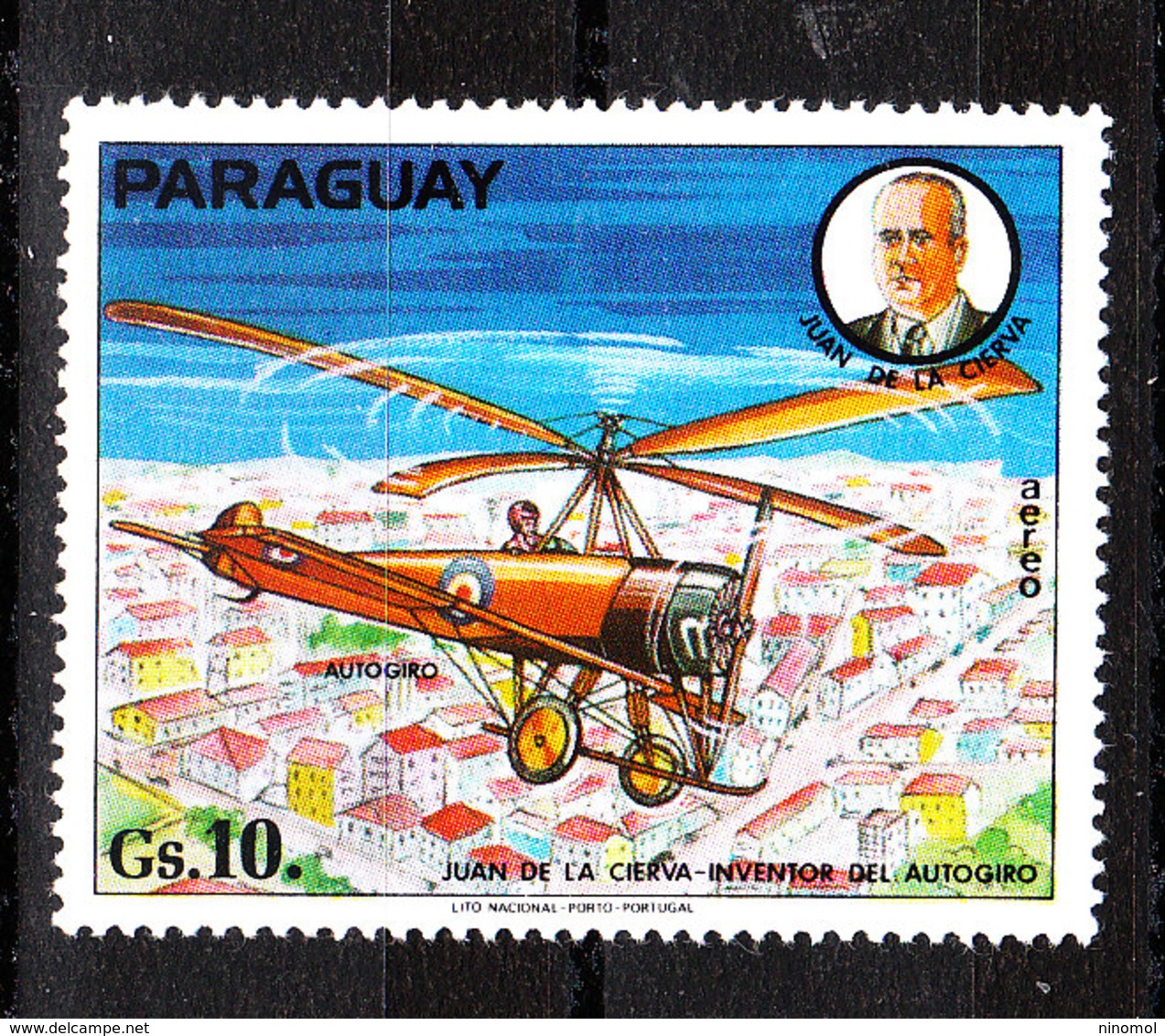 Paraguay -  1977. Elicottero Storia. Helicopter History. MNH - Elicotteri