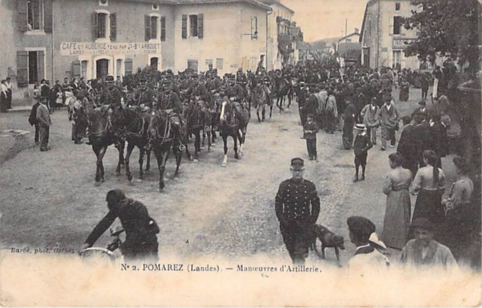 POMAREZ - Manoeuvres D' Artillerie - Landes - 40 - Villeneuve De Marsan