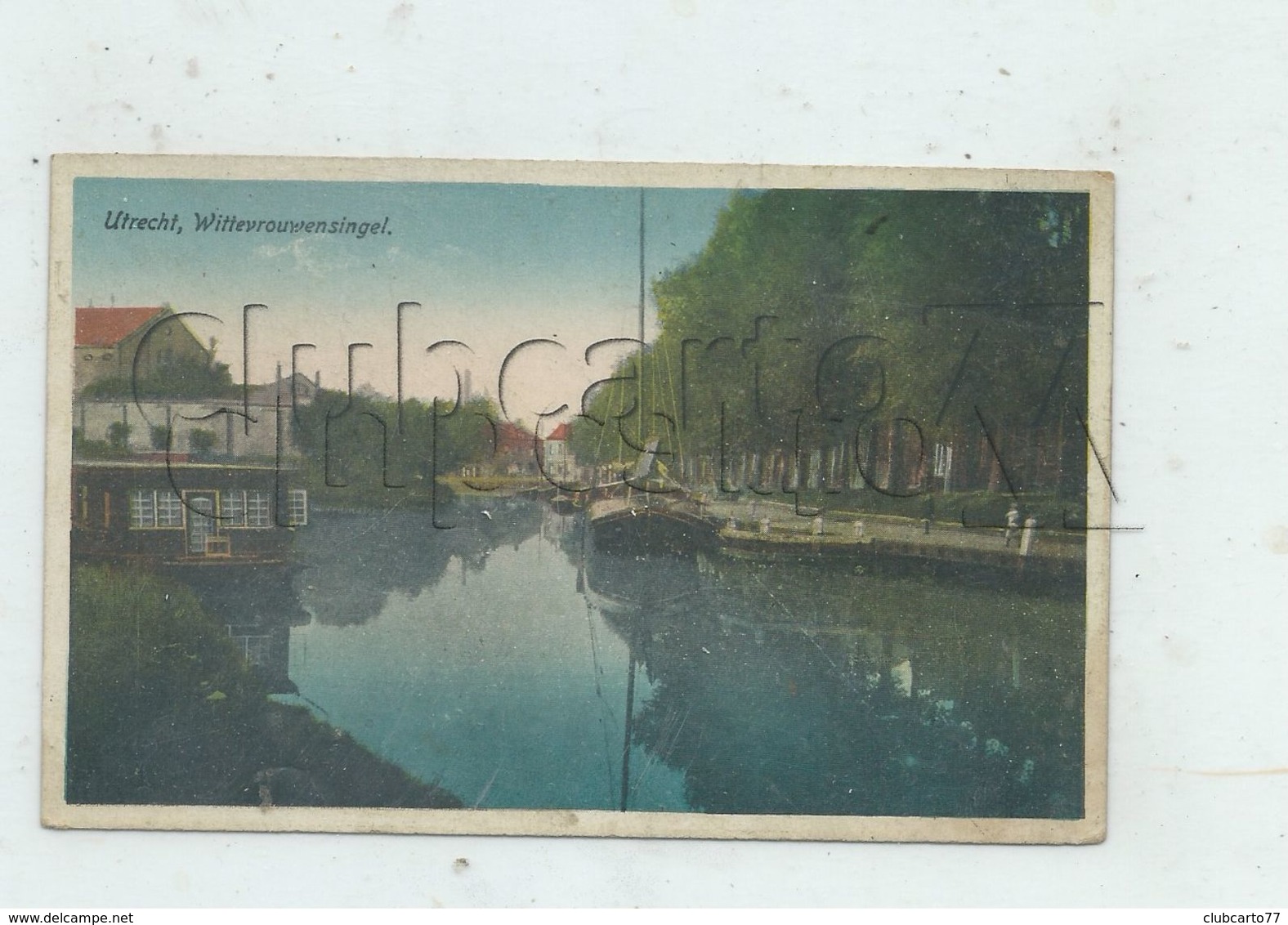 Utrecht (Pays-bas, Utrecht) : Port Aux Péniches Wittevrouwensingel In 1910 (lively) PF. - Utrecht