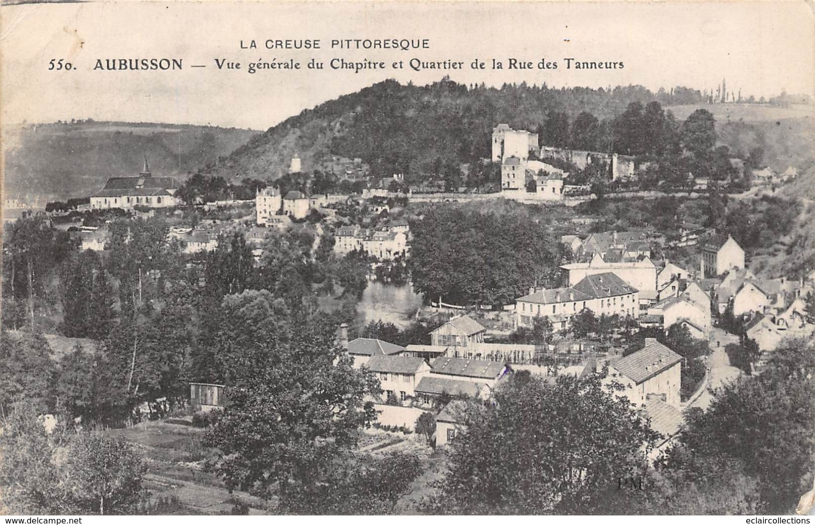 Aubusson        23       Vue Générale Du Chapïtre      Et Quartier Des Tanneurs    (voir Scan) - Aubusson