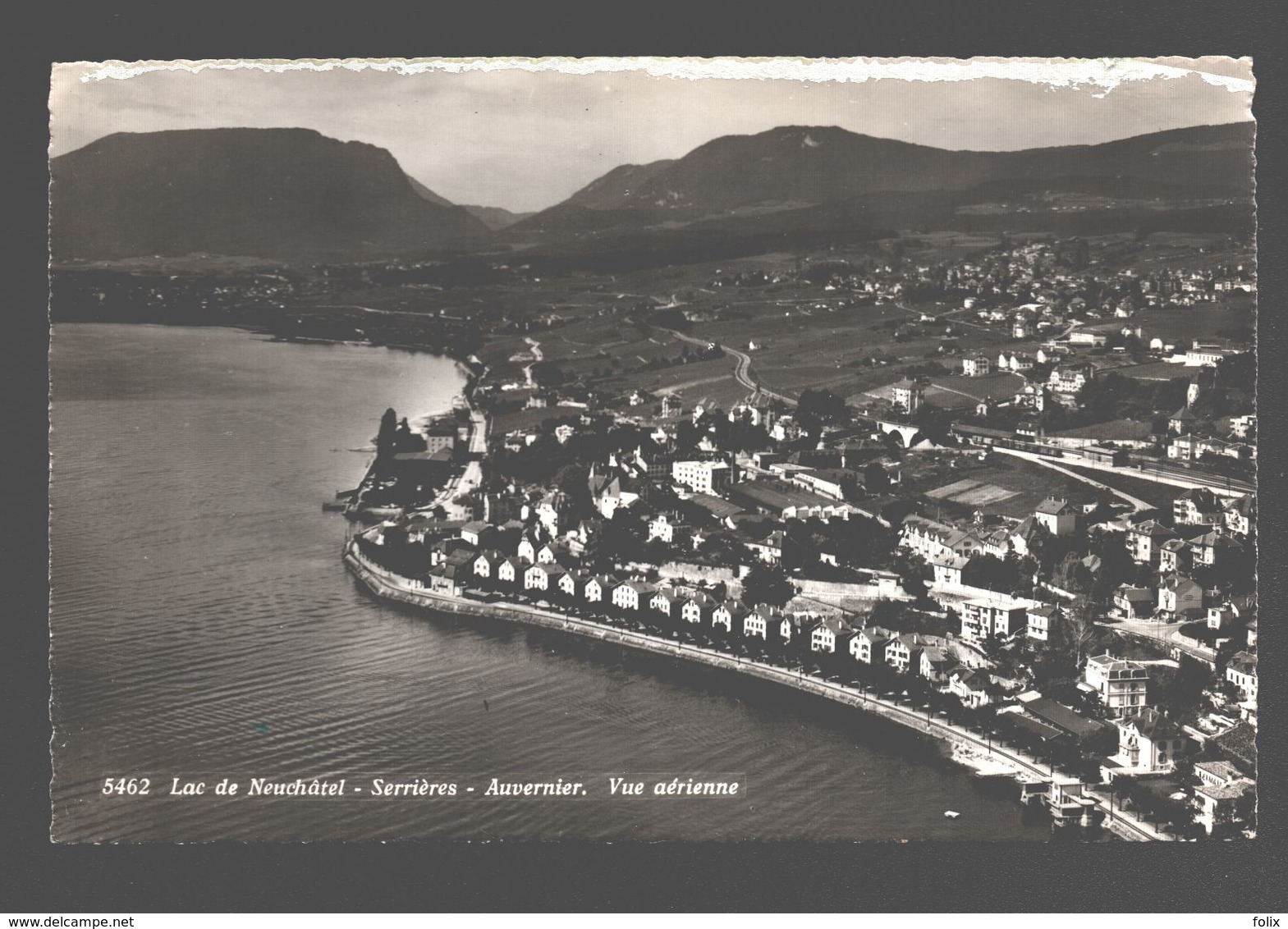 Neuchâtel - Lac De Neuchâtel - Serrières - Auvernier - Vue Aérienne - 1952 - Auvernier