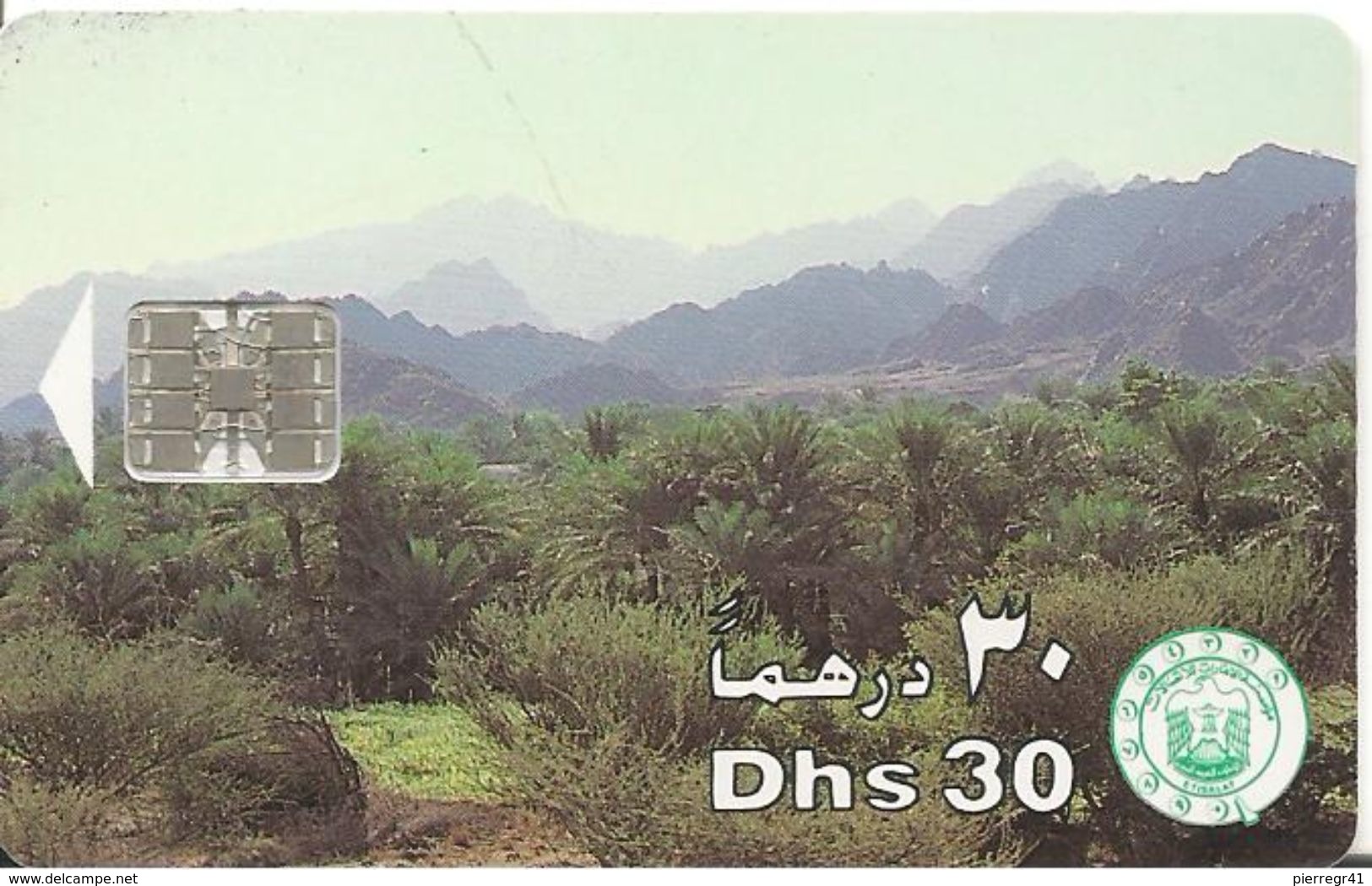 CARTE-PUCE-EMIRATS-30DHS-SC7-OASIS-TBE - Emirats Arabes Unis