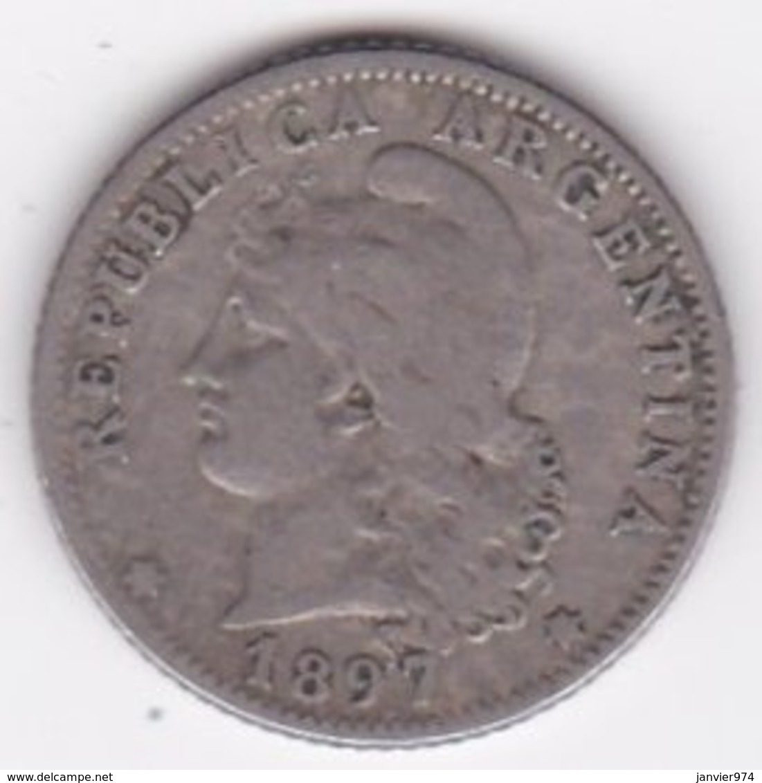 Argentine 20 Centavos 1897 KM# 36 - Argentine