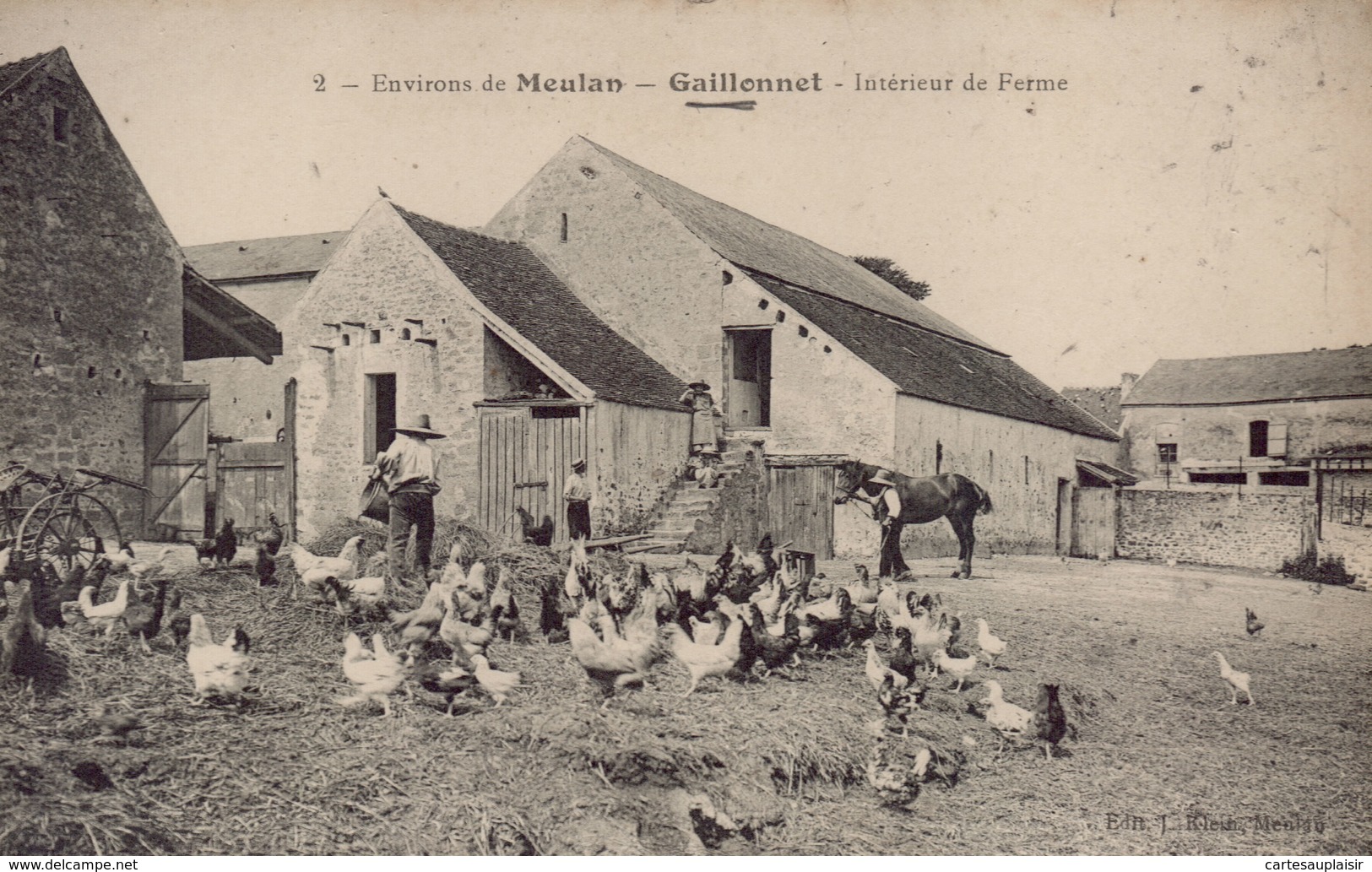 GAILLONNET : Intérieur De Ferme - Seraincourt