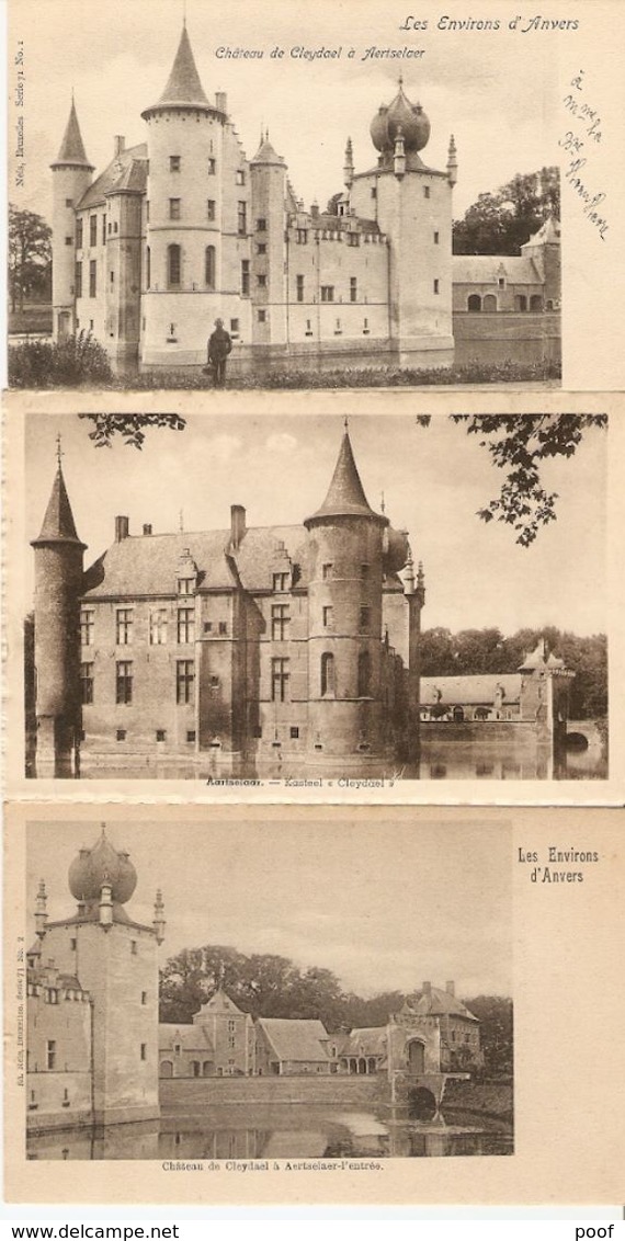 Aertselaer / Aartselaar : Kasteel Cleydael ---- 3 Kaarten - Aartselaar