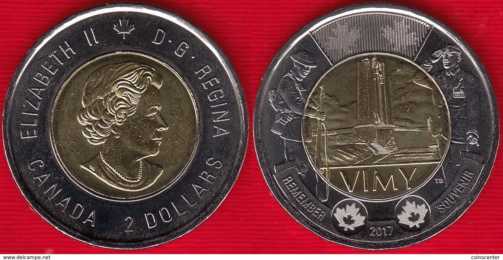 Canada 2 Dollars 2017 "Battle Of Vimy Ridge" BiMetallic UNC - Canada