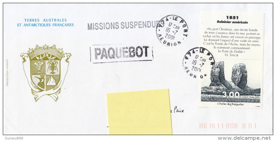 Missions Suspendues - Paquebot 2001 Baleinier Américain - Autres & Non Classés