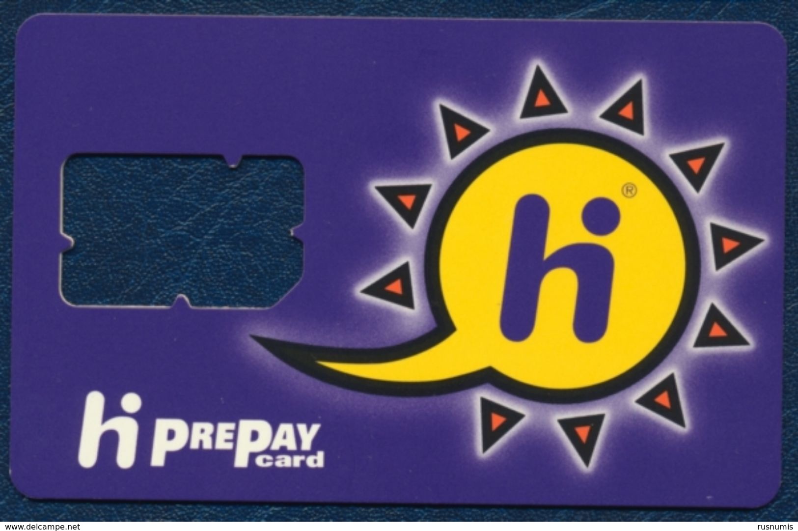 NETHERLANDS - HOLLAND - Pays-Bas - Niederlande - Olanda - Nederland HI VIOLET GSM (SIM) CARD USED FRAME - Cartes GSM, Prépayées Et Recharges