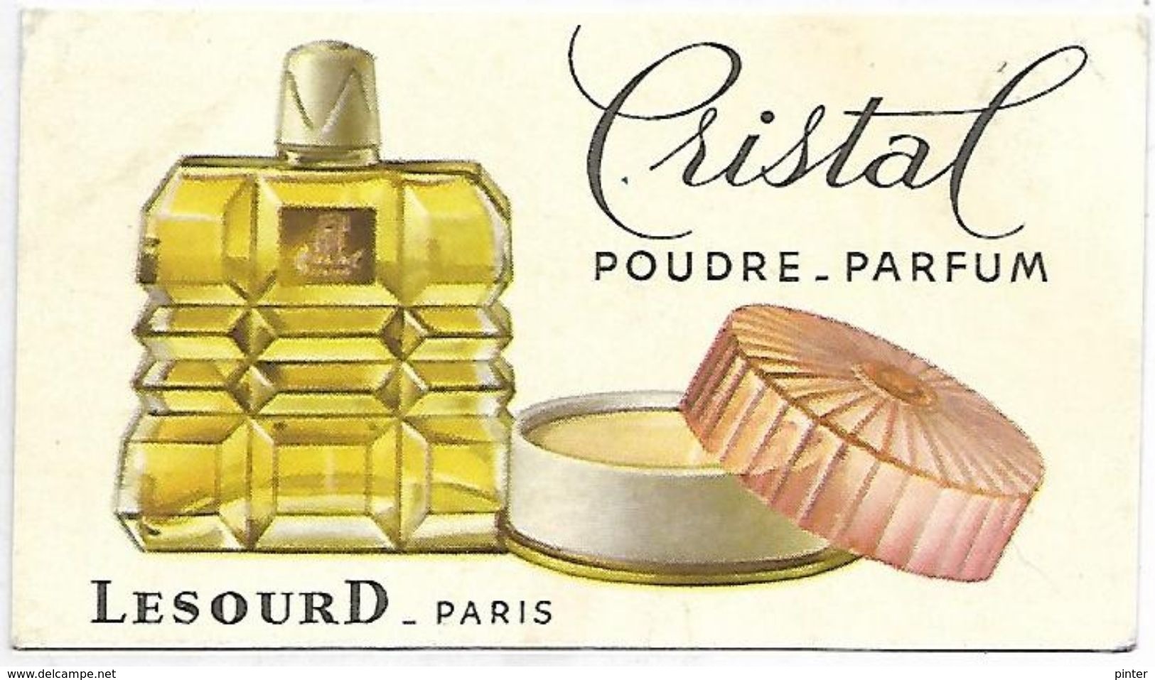 PUBLICITE - CRISTAL Poudre-Parfum - LESOURD Paris - Advertising