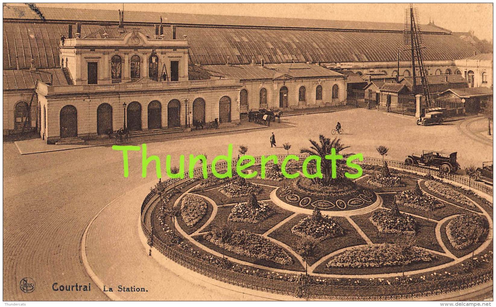 CPA  KORTRIJK COURTRAI LA STATION GARE - Kortrijk