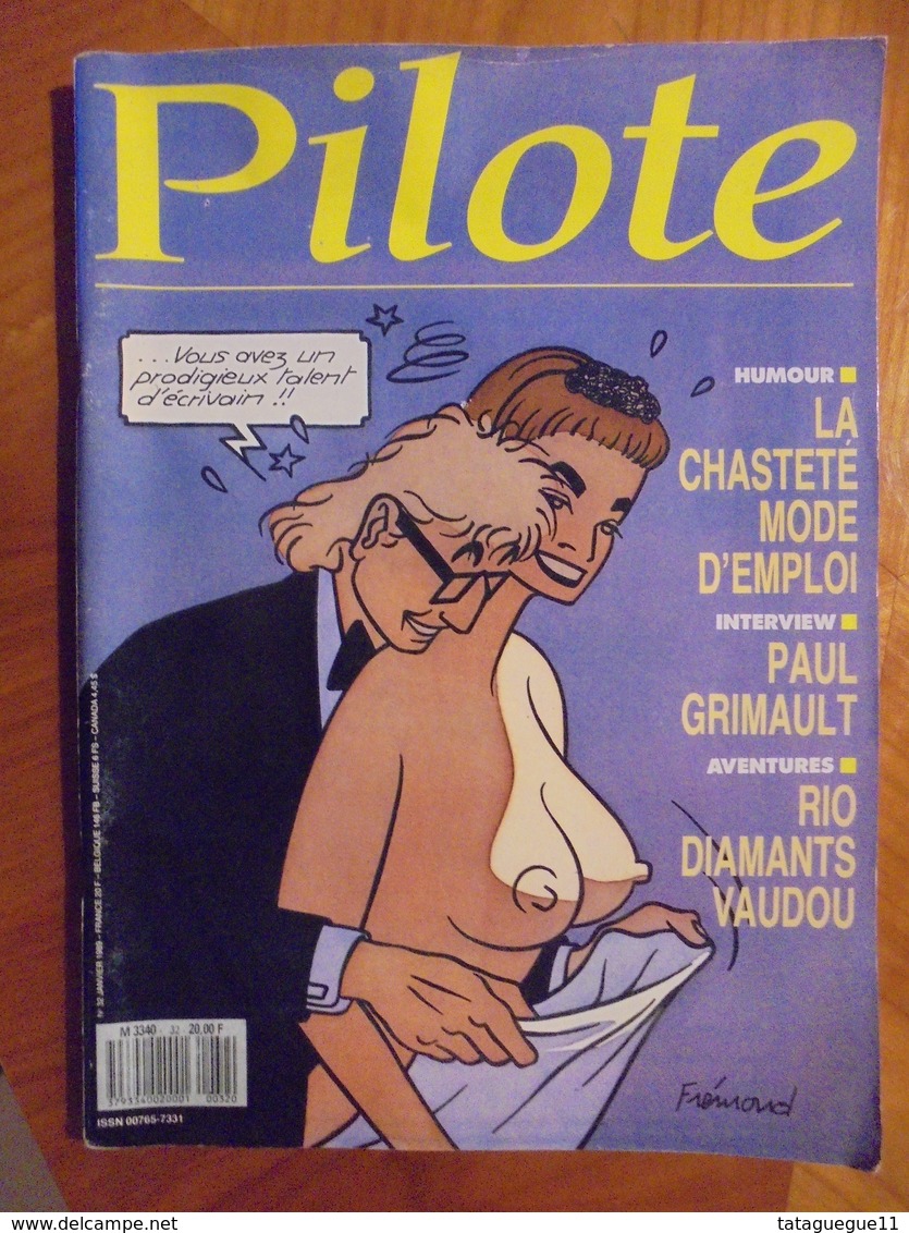 Ancien - Revue BD - PILOTE N° 32 Janvier 1989 - Pilote