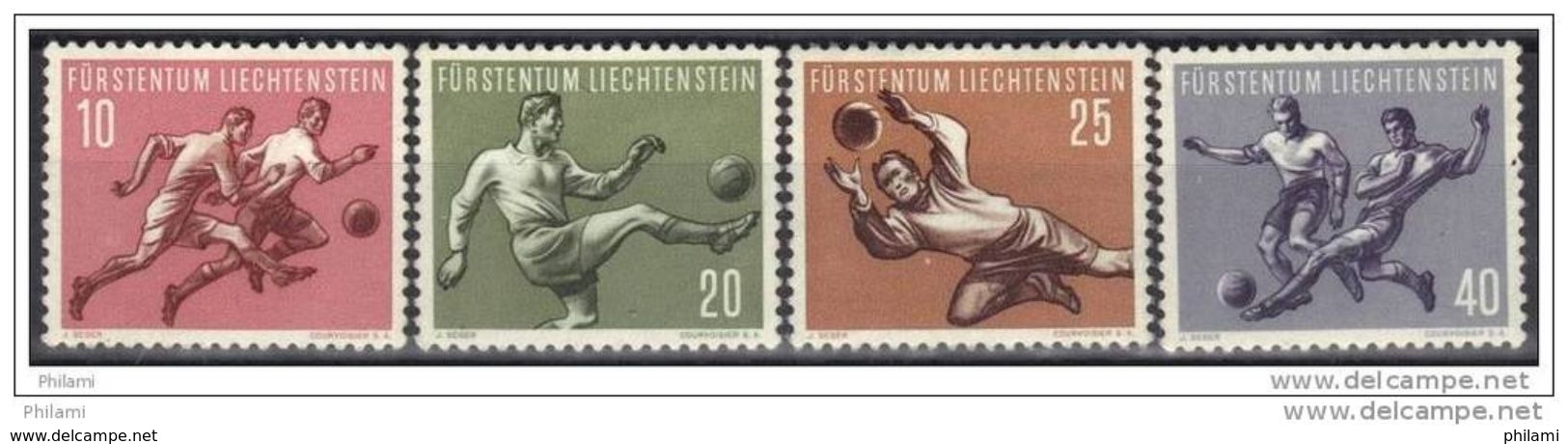 LIECHTENSTEIN Y&T 284/7 ** MNH, Taches Sur Gomme. - Nuevos