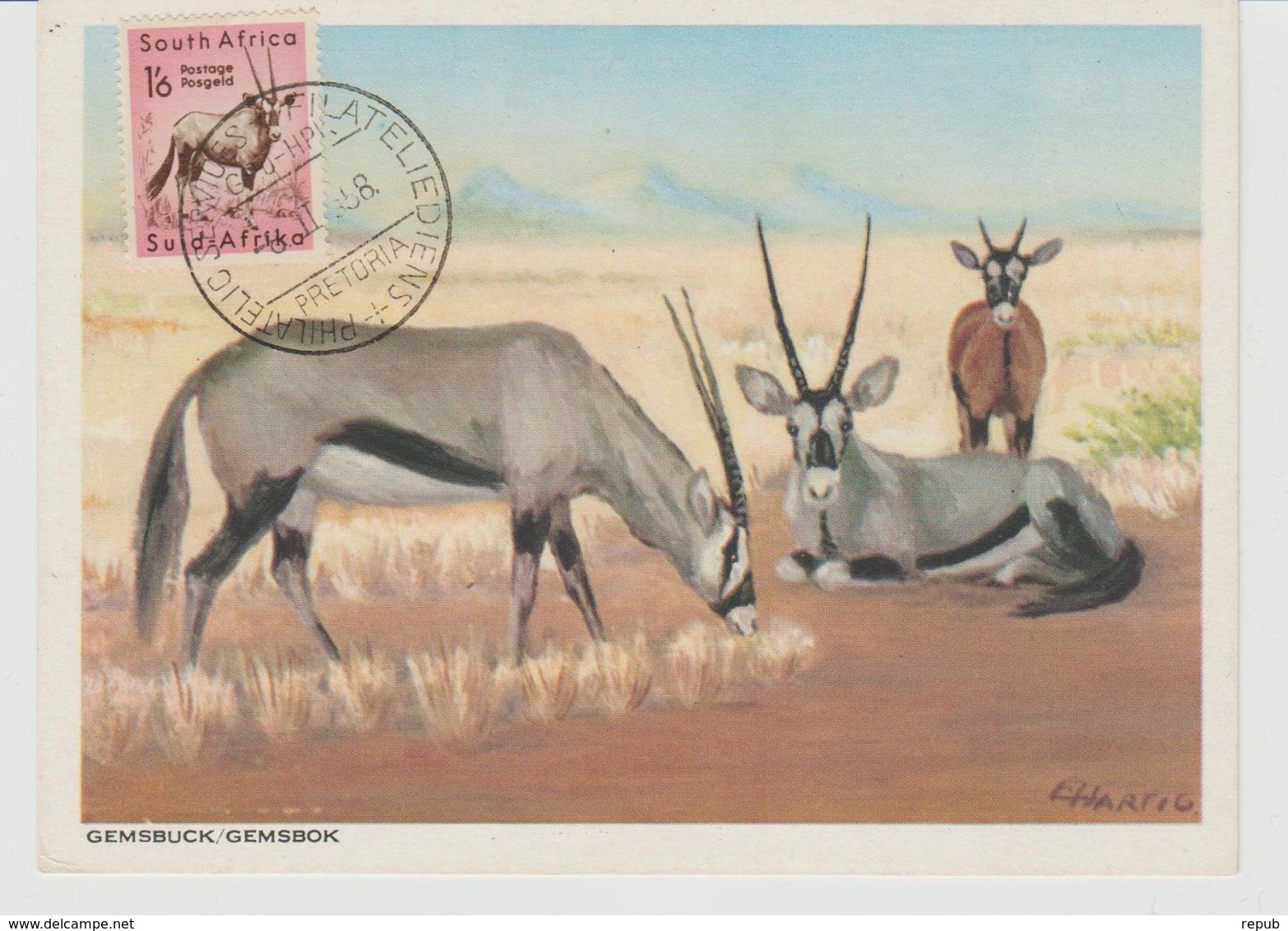 Carte Maximum Antilope - FDC