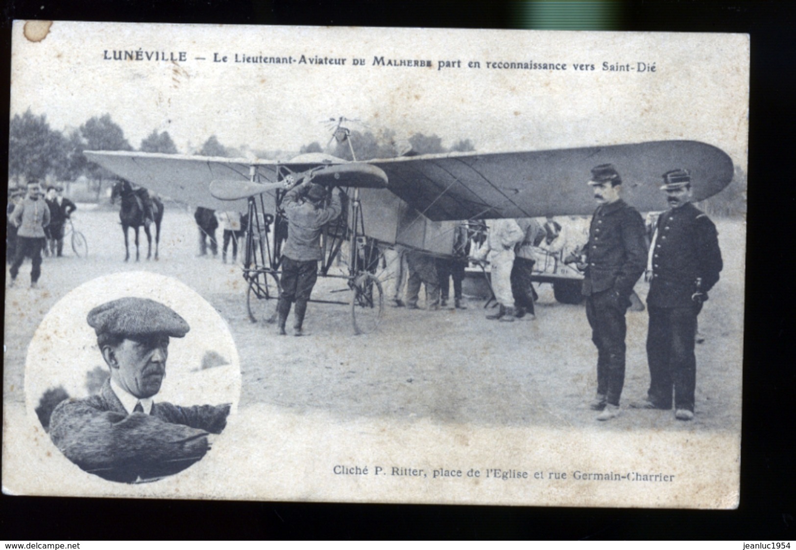 LUNEVILLE AVIATEUR MALHERBE - Aviateurs