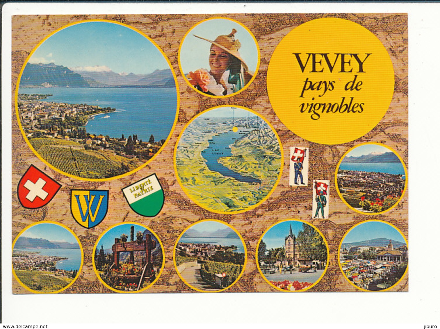 Suisse Vevey Pays De Vignobles / Vigne Viticulture Lac Léman Pressoir à Vin  CP68/48 - Vevey