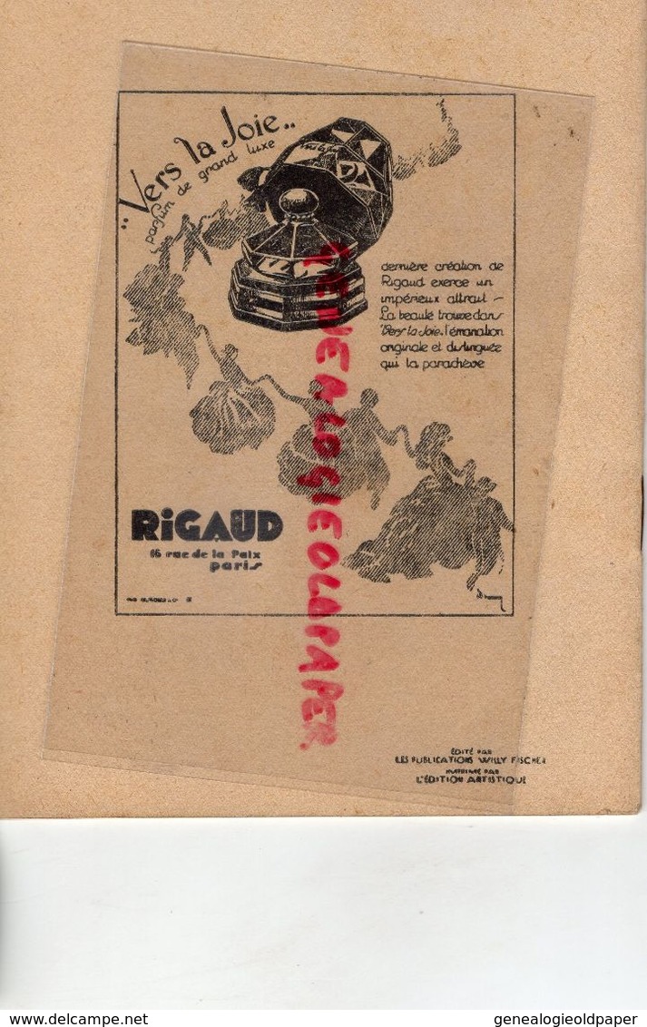 75- PARIS- PROGRAMME THEATRE DE LA MADELEINE- 19 RUE SURENE- BRULE TREBOR-L' HOMME A L' HISPANO-HARRY BAUR-FERNAND FABRE - Programs