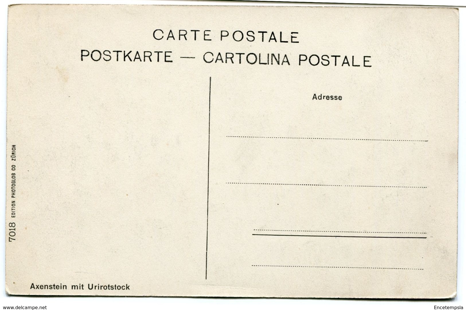 CPA - Carte Postale - SUISSE  - Canton De Schwytz - Axenstein -Axenstein Mit Urirotstock   (CPV 375) - Schwytz