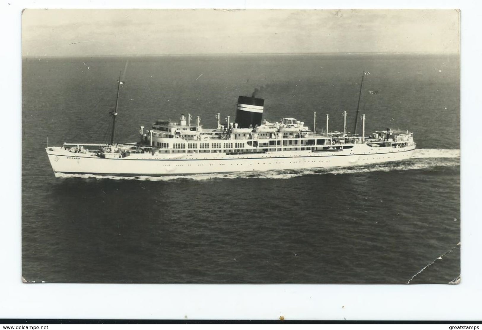 Ship S.s. Uganda. Posted 1958 Corner Crease Rp. - Steamers